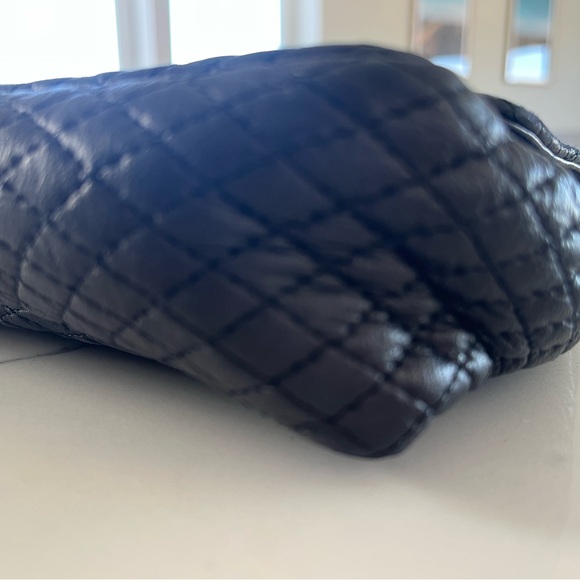 Bally - Double Flap Quilted Lamb Skin Shoulder Bag - Black - Vintage - EUC - Picture 11 of 17